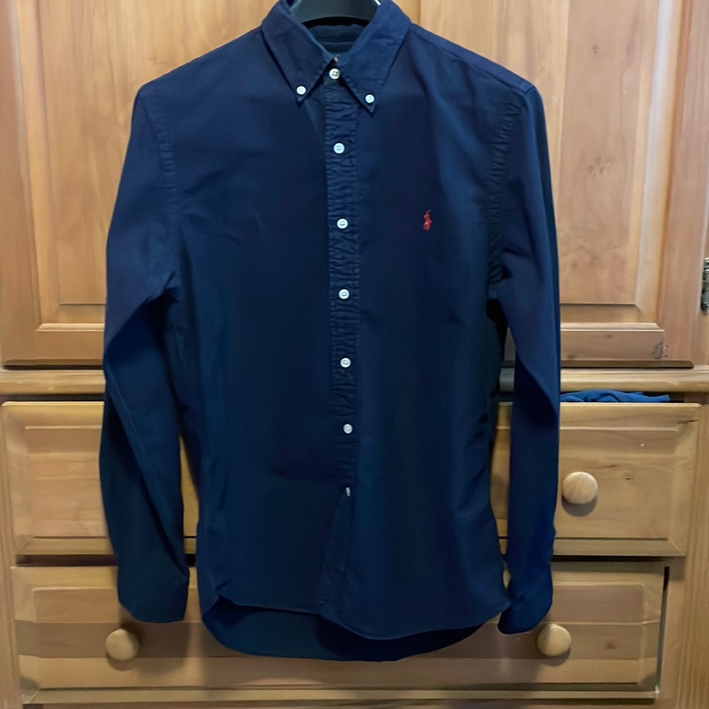 Medium Slim Fit Polo Ralph Lauren Garment Dyed Oxford Style Button Down Shirt